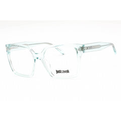 Just Cavalli Women's Eyeglasses - Shiny Transparent Green Square Frame | VJC006 0M40