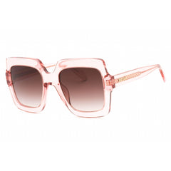 Just Cavalli Women's Sunglasses - Shiny Transparent Peach Square Frame | SJC023 06M5
