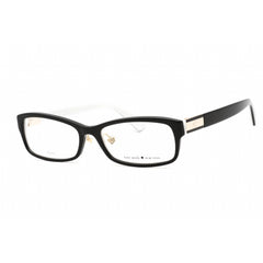 Kate Spade Women's Eyeglasses - Clear Lens Black Ivory Rectangular | Jolisa 09HT 00