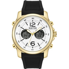 Kenneth Cole Reaction Men's Watch - Ana-Digi Dual Time Black Strap | KRWGP2188303