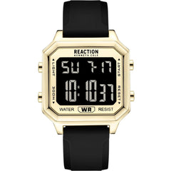 Kenneth Cole Reaction Unisex Watch - Retro Digital Dial Black Strap | KRWGM7000804