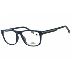 Lacoste Men's Eyeglasses - Clear Demo Lens Matte Blue Rectangular Frame | L2887 401