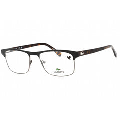 Lacoste Men's Eyeglasses - Clear Lens Matte Onyx Rectangular Shape Frame | L2198 004