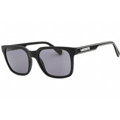 Lacoste Men's Sunglasses - Grey Lens Matte Black Rectangular Plastic Frame | L967S 002