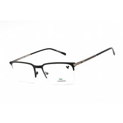 Lacoste Unisex Eyeglasses - Demo Lens Black Rectangular Half Rim Frame | L2268 001