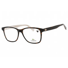 Lacoste Women's Eyeglasses - Clear Demo Lens Havana Rectangular Frame | L2776 214