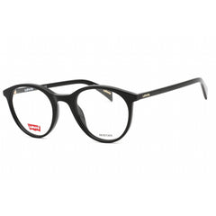 Levi's Unisex Eyeglasses - Clear Demo Lens Black Oval Shape Frame | LV 1005 0807 00