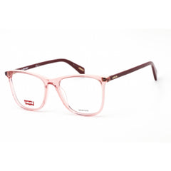 Levi's Unisex Eyeglasses - Clear Demo Lens Pink Rectangular Frame | LV 1003 035J 00
