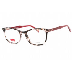 Levi's Women's Eyeglasses - Clear Lens Pink Havana Rectangular Frame | LV 5026 0HT8 00