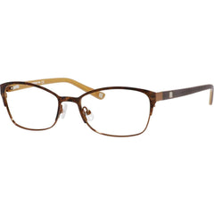 Liz Claiborne Women's Eyeglasses - Demi Brown Full Rim Rectangular Frame | L605 0DC7