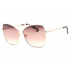 Longchamp Women's Sunglasses - Brown Peach Lens Rose Gold Cat Eye Frame | LO156SL 774
