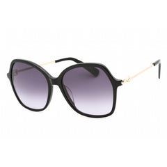 Longchamp Women's Sunglasses - Gradient Purple Lens Black Oversized Frame | LO705S 001