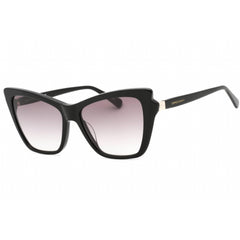 Longchamp Women's Sunglasses - Grey Gradient Lens Black Cat Eye Frame | LO669S 001