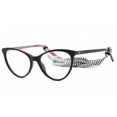 M Missoni Women's Eyeglasses - Clear Lens Black Cat Eye Shape Frame | MMI 0009 0807 00