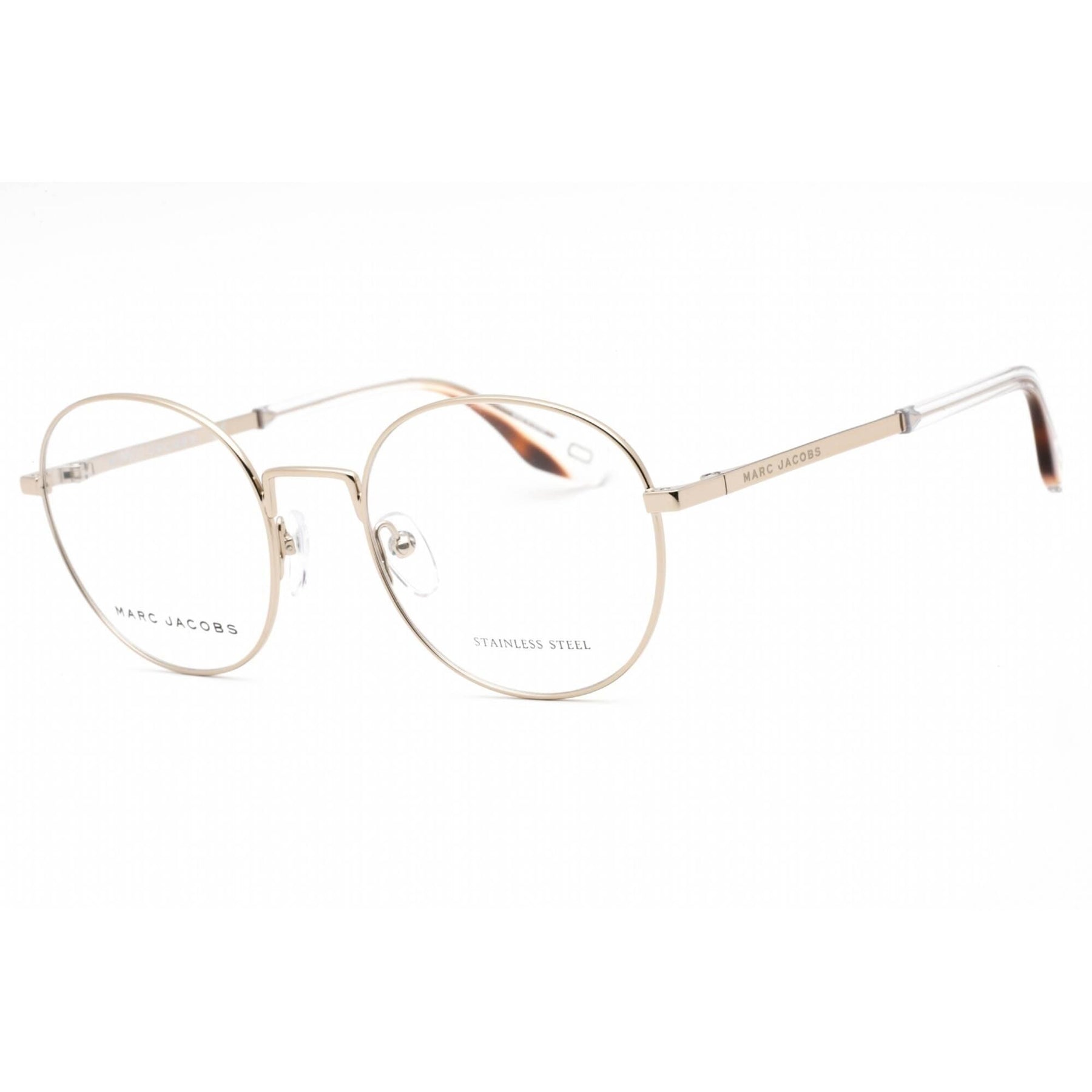 NEW MARC JACOBS MARC 272 03YG 00 EYEGLASSES GOLD UNISEX EYEWEAR MARC JACOBS Marc Jacobs Unisex Eyeglasses - Light Gold Full Rim Oval  main image 4