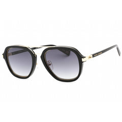Marc Jacobs Unisex Sunglasses - Black Gold Rectangular Frame | Marc 172/S 02M2 00