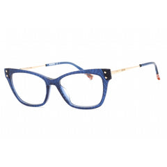 Missoni Women's Eyeglasses - Clear Demo Lens Blue Rectangular Frame | MIS 0045 0PJP 00