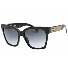 Moschino Women's Sunglasses - Dark Grey Lens Black Rectangular Frame | MOS015/S 807 9O
