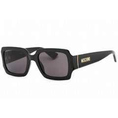 Moschino Women's Sunglasses - Grey Lens Black Rectangular Frame | MOS063/S 807/IR