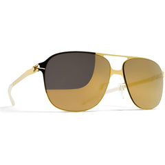 Mykita Men's Sunglasses - Gold Metal Frame Gold Flash Lens | SCHORSCH F9 F9_MMM_GD/F