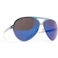Mykita Unisex Sunglasses - Aviator Frame Cometblue Flash Lens | SEPP F60 F60_CBL/F