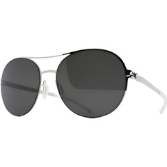 Mykita Unisex Sunglasses -Aviator Metal Frame Dark Grey Solid Lens | ADELHEID SSL_DGY