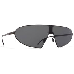 Mykita Unisex Sunglasses - Black/Pitch Black Shield Frame | KARMA MH1 MH1_DGY (S)