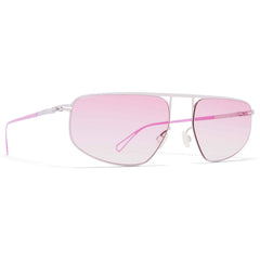 Mykita Unisex Sunglasses - Chrome Pilot Stainless Steel Frame | NAT 847