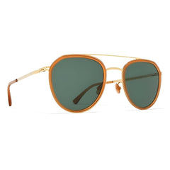 Mykita Unisex Sunglasses - Glossy Gold/Dark Amber Frame | JARMO A17 A17-GG/DAM_DGR