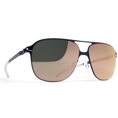 Mykita Unisex Sunglasses - Navy Blue Stainless Steel Frame | SCHORSCH F65