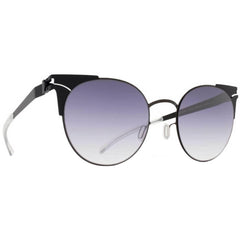 Mykita Women's Sunglasses - Black Grey Gradient Lens Shiny Black Frame | LULU 275