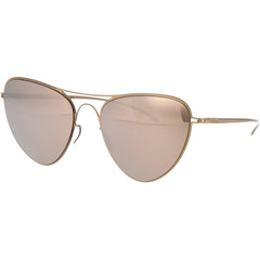 Mykita Women's Sunglasses - Champagne Gold Stainless Steel | MMESSE015 E12