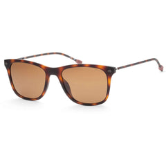Nautica Unisex Sunglasses - Amber Horn Plastic Frame Blue Polarized Lens | N6244S 260