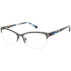 Nicole Miller Women's Eyeglasses - Eckford Navy Tort Metal Frame | NMECKFORDUF C01