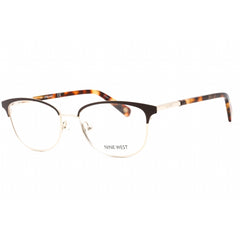 Nine West Women's Eyeglasses - Brown Metal Full Rim Cat Eye Frame | NW1091 210