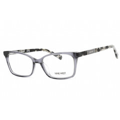 Nine West Women's Eyeglasses - Crystal Grey Plastic Rectangular Frame | NW5189 014