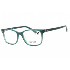 Nine West Women's Eyeglasses - Emerald Plastic Full Rim Rectangular Frame | NW5195 340