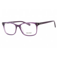 Nine West Women's Eyeglasses - Purple Plastic Full Rim Rectangular Frame | NW5195 500