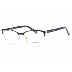 Nine West Women's Eyeglasses - Satin Solid Navy Cat Eye Full Rim Frame | NW8011 400