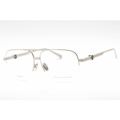 Philipp Plein Men's Eyeglasses - Shiny Palladium Metal Frame | VPP063W 0589