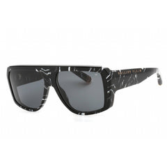 Philipp Plein Women's Sunglasses - Marble Black Plastic Frame Grey Lens | SPP074 0Z21