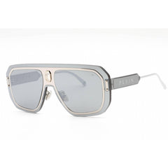 Philipp Plein Women's Sunglasses - Shiny Palladium Frame Silver Lens | SPP050 579X