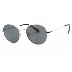 Polaroid Core Men's Sunglasses - Palladium Full Rim Round Frame | PLD 6105/S/X 0010 M9