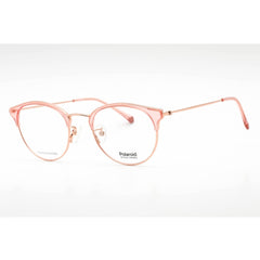 Polaroid Core Unisex Eyeglasses - Pink Metal Full Rim Round Frame | PLD D404/G 035J 00