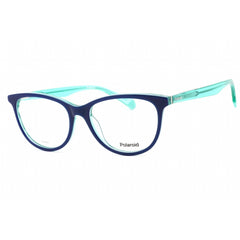 Polaroid Core Women's Eyeglasses - Blue Aqua Full Rim Cat Eye Frame | PLD D395 0Z90 00
