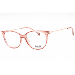 Polaroid Core Women's Eyeglasses - Peach Plastic Full Rim Cat Eye Frame | PLD D415 733