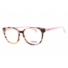 Polaroid Core Women's Eyeglasses - Pink Havana Plastic Oval Frame | PLD D371 0HT8 00