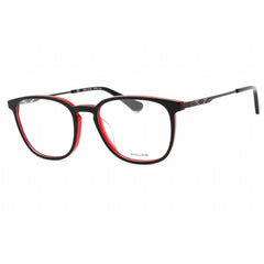 Police Men's Eyeglasses - Red W/Shiny Black Top Acetate/Metal Frame | VPLD07M 0P95