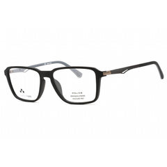 Police Men's Eyeglasses - Semi Matte Black Injected Propionate Square | VPLF05M 0U28