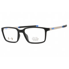 Police Men's Eyeglasses - Semi Matte Black Injected Propionate Square | VPLF85M 0U28